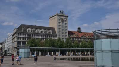 Augustusplatz in Leipzig, Germany — the main public square near where the May 4, 2026 incident occurred