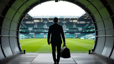 Loum Tchaouna Premier League transfer 2026 - footballer walking through stadium tunnel toward pitch