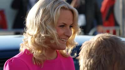 Mette-Marit, princesse héritière de Norvège, lors d'une cérémonie officielle