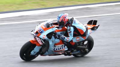 Ai Ogura in sella all'Aprilia Trackhouse durante il Gran Premio di Malesia MotoGP 2025