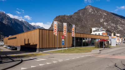 Supermarché Coop en Suisse à Biasca Tessin