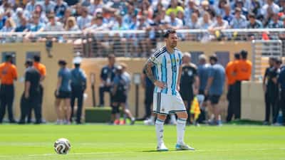 Lionel Messi in maglia Argentina durante la finale del Mondiale 2026 contro la Spagna