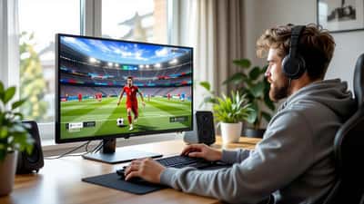 Canadian gamer preparing for FIFA match day with controller and notes