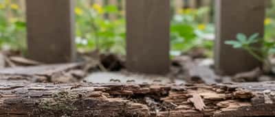Asiatische Nadelameise auf vermorschtem Holz in einem deutschen Garten