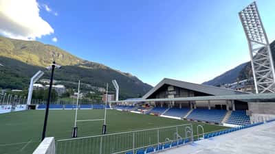 Estadi Nacional d'Andorra - Andorras nationale fodboldstadion i Pyrenæerne