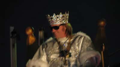 Val Kilmer at the Mardi Gras 2009 Krewe of Bacchus event in New Orleans