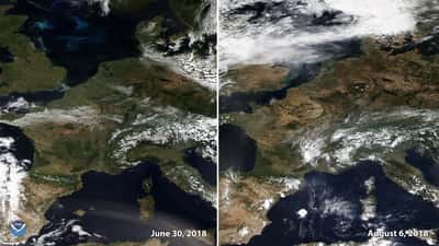 Satellittbilde av Europas sommerhete – norske boliger trenger forberedelse