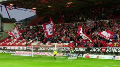 Brann stadion i Bergen, hjemmebane til SK Brann der Felix Horn Myhre spiller