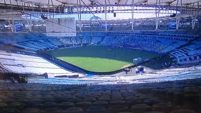 Estádio do Maracanã durante jogo da Copa Libertadores da América