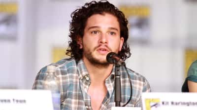 Kit Harington at a press event, now cast as Gilderoy Lockhart in the HBO Harry Potter series Season 2