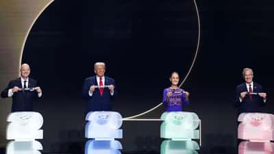 FIFA World Cup 2026 official draw ceremony stage and participants