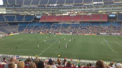 New England Revolution match at Gillette Stadium, illustrating MLS concussion protocol