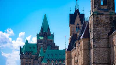 Parliament of Canada building in Ottawa, symbol of Canadian democracy and governance