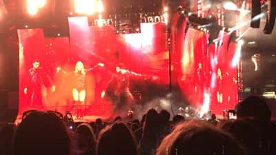 Taylor Swift treedt op tijdens de Reputation Tour in Gillette Stadium, 2018