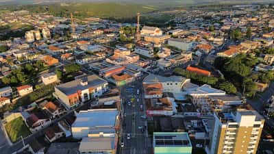 Vista aérea da cidade de Imbituva, no centro-sul do Paraná, onde será construído o primeiro hospital municipal
