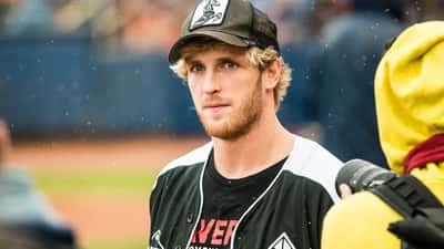 Logan Paul content creator and WWE wrestler at public event