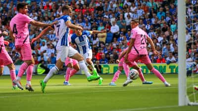 Leandro Trossard in action on the football pitch