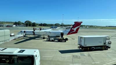 QantasLink aircraft at Brisbane Airport Domestic Terminal