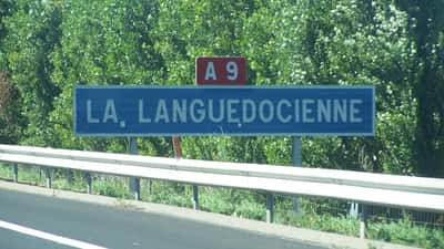 Autoroute A9 la Languedocienne en été