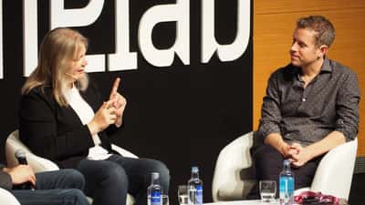 Geoff Keighley, Moderator der Summer Game Fest, bei der Gamelab-Konferenz