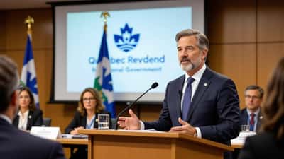 Dr Horacio Arruda lors de sa nomination officielle comme directeur de santé publique en Mauricie-et-Centre-du-Québec, conférence de presse juillet 2026
