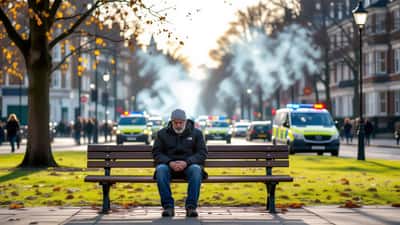 Resident breathing fresh air near the Peckham fire scene in 2026