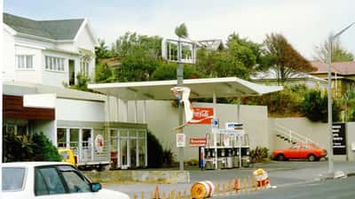 Storm damage and flooding in New Plymouth New Zealand after a cyclone