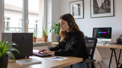 Technicien en électronique examinant une box internet et un téléviseur grillés par une surtension après l'orage de Toulouse du 28 juin 2026