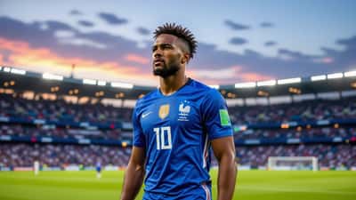 Jean-Philippe Mateta com a camisa da França em campo durante a Copa do Mundo 2026