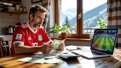 Österreichischer WM-Fan plant Reisebudget mit Dollar-Scheinen, Reisepass und Laptop