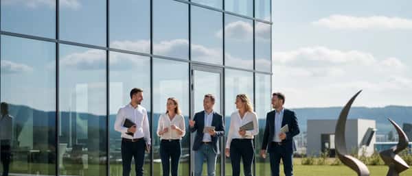 Entrepreneuse française consultant un tableau de bord comptable sur son ordinateur portable dans un bureau lumineux