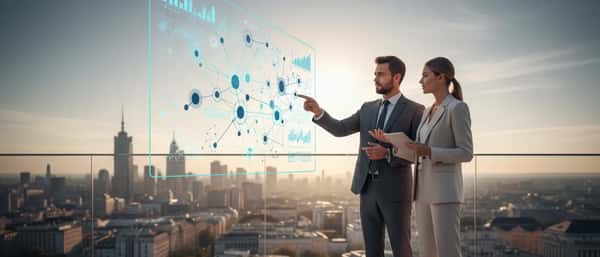 IT-Beraterin und Geschäftsführer besprechen Projektarchitektur in einem modernen deutschen Büro