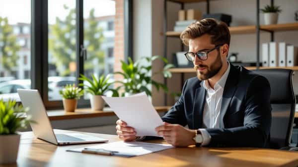 Nederlandse bankmedewerker raadpleegt zijn cao-rechten in 2026