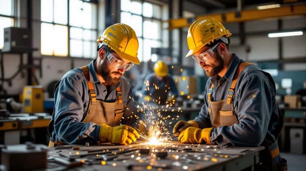 Trabalhador metalúrgico consulta os seus direitos laborais ao abrigo do CCT Metalurgia AIMMAP 2025