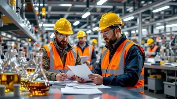 Beschäftigte in der chemischen Industrie prüfen ihre Tarifrechte, Deutschland 2026