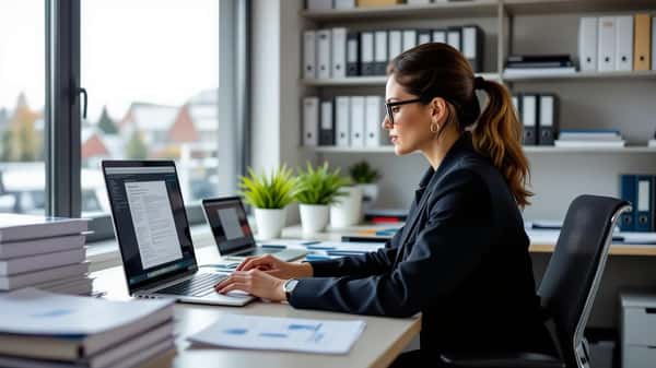 Responsable formation consultant des documents de conformité OPCO dans un bureau professionnel à Bordeaux