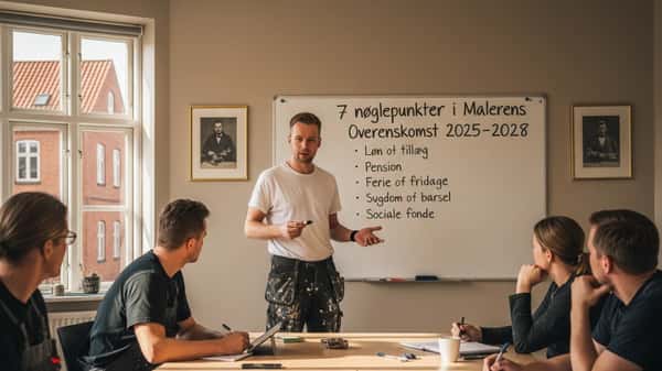 7 nøglepunkter i Malernes Overenskomst 2025-2028 du skal kende