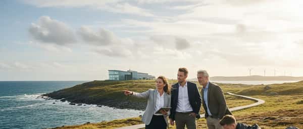 Kvinde strækker ud på yogamåtte i skandinavisk stue med morgenlys