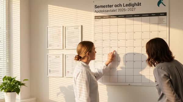 Vanliga frågor om semester och ledighet i Apoteksavtalet Handels 2025–2027