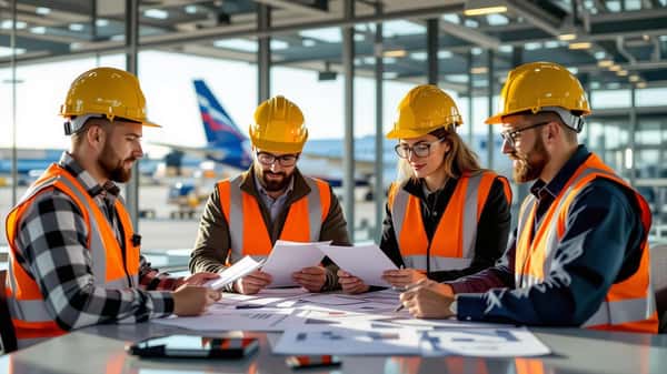 Workers in aviation sector reviewing their pay agreement in the UK, 2026