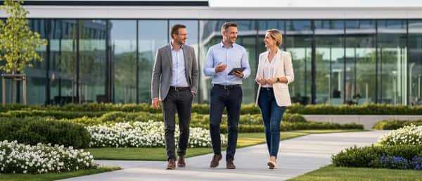 Financieel adviseur bespreekt beleggingsportefeuille met cliënt in een modern kantoor in Amsterdam