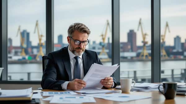 Nederlandse werkgever bekijkt UWV vaststellingsbeschikking in een Rotterdams kantoor — terugbetaling NOW-subsidie 2026