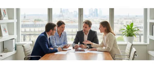 Empresário português a rever documentos de contabilidade e formulários fiscais num escritório moderno em Lisboa