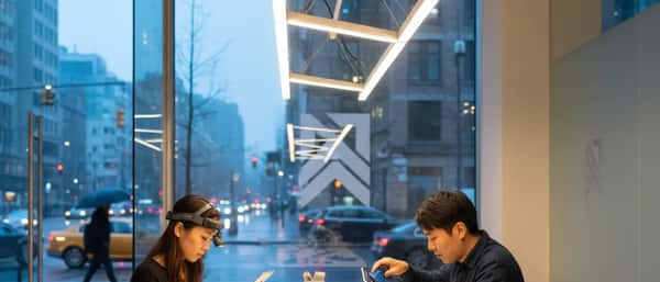 Dansk tekniker undersøger en iPad med knust skærm i et lyst reparationsværksted