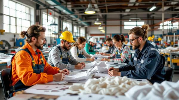 Trabalhadores da indústria têxtil em Portugal consultam os seus direitos laborais ao abrigo do Código do Trabalho 2025