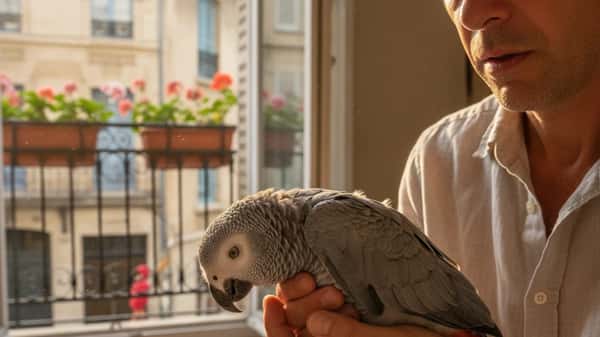 Oiseau domestique et chaleur en été : signes d'alerte et gestes qui sauvent