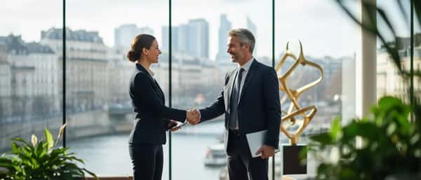 British solicitor discussing personal injury claim documents with a client in a UK law office