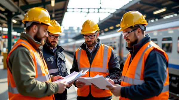 Workers in rail sector reviewing their pay agreement in the UK, 2026