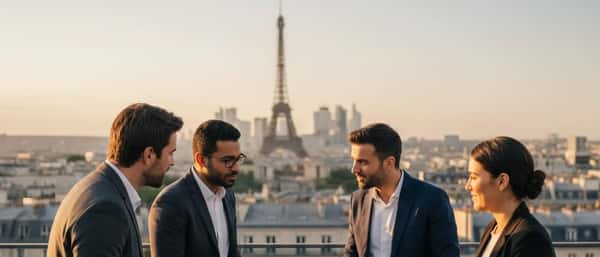 Dansk par gennemgår boligkøbsaftale ved spisebord i lys skandinavisk lejlighed