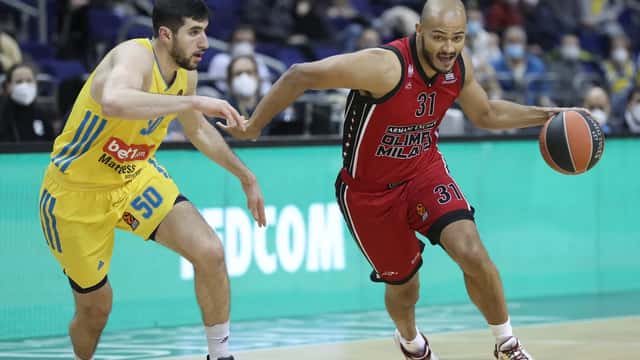 Partita di basket dell'Olimpia Milano in Eurolega